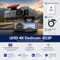 4K Dashcam met WiFi & GPS – UHD Auto Camera met Night Vision & Parking Mode